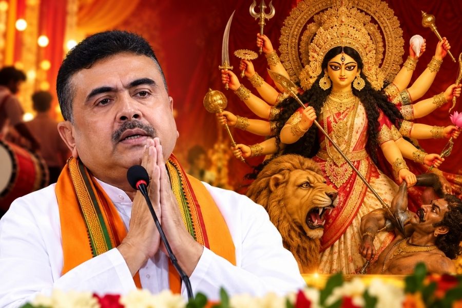 ‘गलत विज्ञापन के लिए माफी मांगता हूं’, दुर्गा की 11 भुजाओं के विवाद पर शुभेंदु अधिकारी का बयान