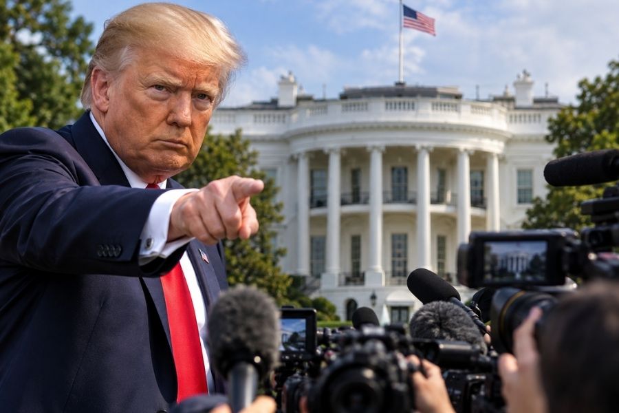 ट्रंप ने CNN, MS NOW और Politico को व्हाइट हाउस से किया बैन, पत्रकारों की एंट्री रोकी