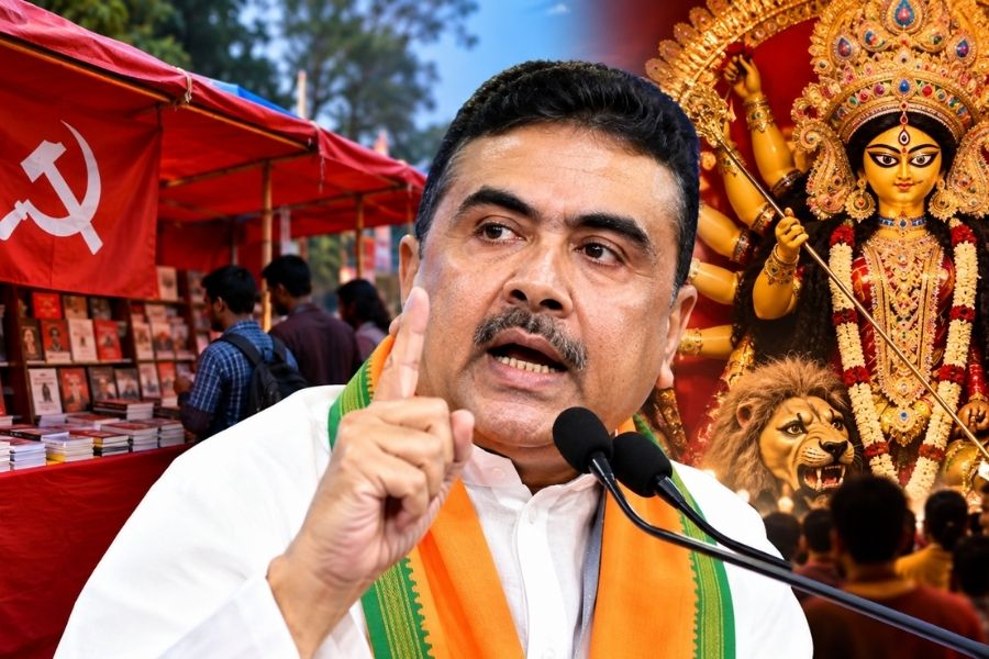 ‘दुर्गापूजा नहीं लिखेंगे तो स्टॉल नहीं लगाने देंगे’, वाम दलों की ‘दोहरी नीति’ पर शुभेंदु अधिकारी का निशाना