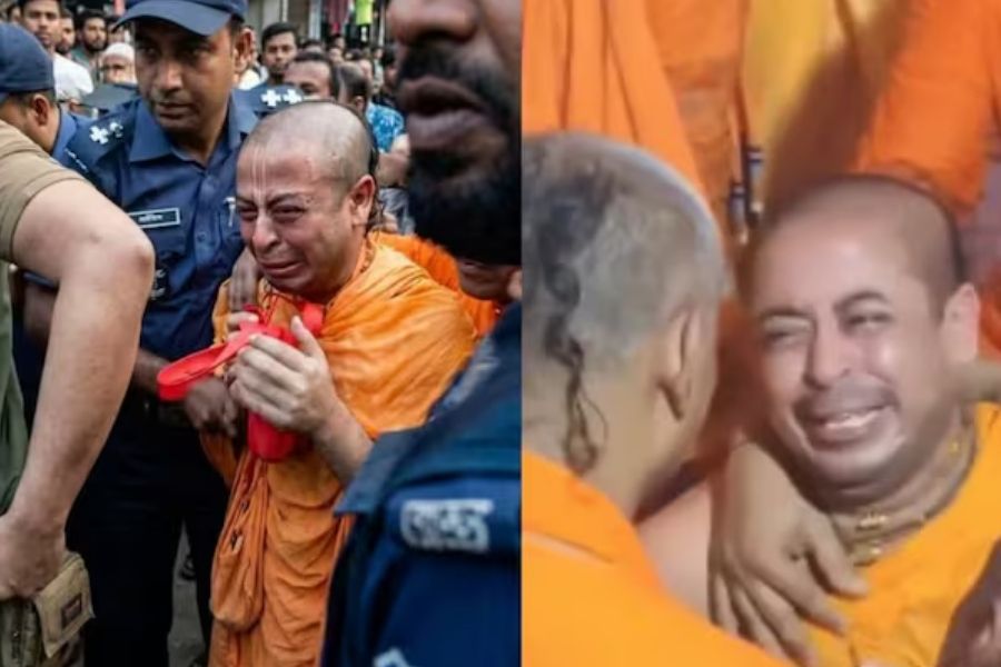 मां के अंतिम संस्कार में रो पड़े चिन्मय कृष्ण दास, जेल से मिली सिर्फ 5 घंटे की पैरोल; आखिरी बार मां को देख भी नहीं पाए