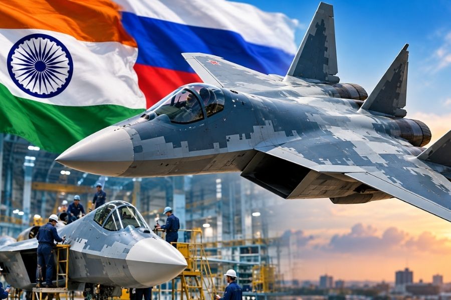 अब भारत में बन सकता है रूस का Su-57! HAL ने जताई पांचवीं पीढ़ी के फाइटर जेट के लिए तैयारी