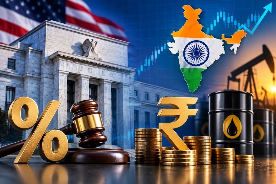 US Fed Rate Decision का भारत पर असर: रुपये, तेल और बॉन्ड पर क्यों रहेगी नजर?