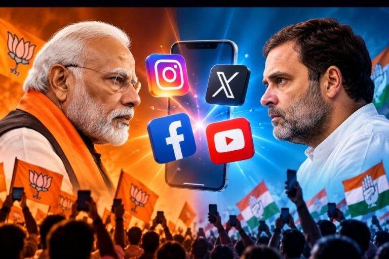 BJP vs Congress: सोशल मीडिया पर किसका कितना प्रभाव? सामने आया प्लेटफॉर्म-वाइज आंकड़ा